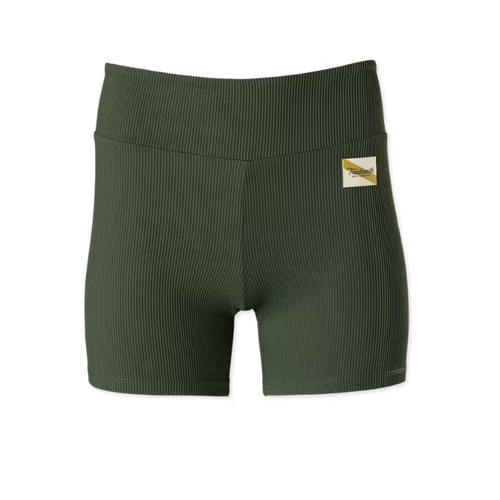 PRICE FIRM Tracksmith Fells Ribbed Short Tights - Forest